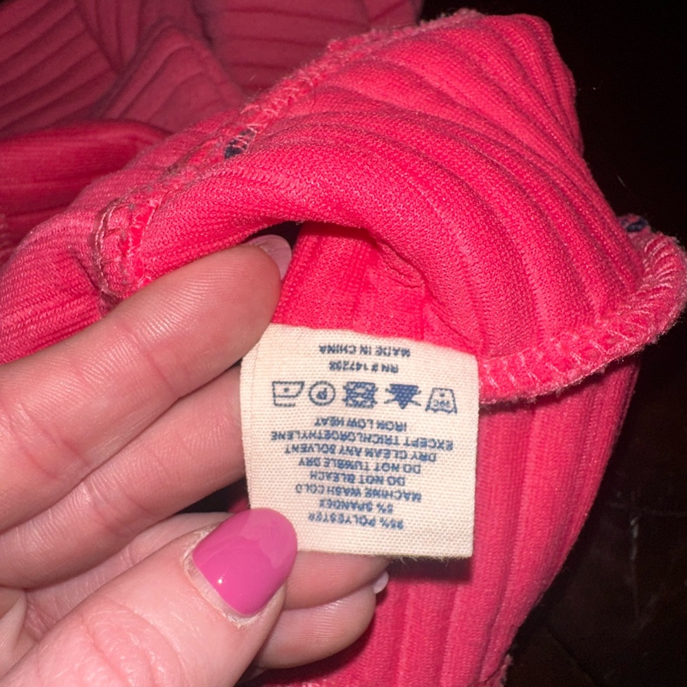 Simply Southern Size Medium Women's Pink Ribbed Pullover Jacket Bow‎ Logo - Picture 10 of 10